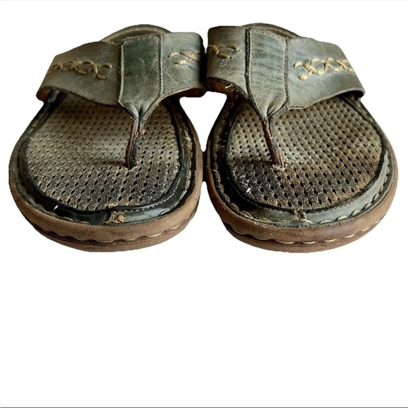 B.O.C Born Suava Thong Flip Flop Sandals Women’s 7M Green / Brown Casual Comfort - Picture 8 of 11
